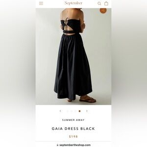 WORN ONCE Summer Away strapless Gaia dress